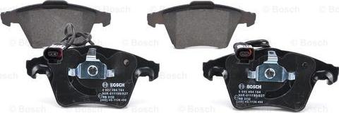 BOSCH 0 986 494 164 - Гальмівні колодки, дискові гальма autozip.com.ua