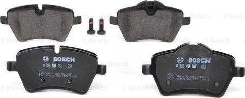 BOSCH 0 986 494 168 - Гальмівні колодки, дискові гальма autozip.com.ua