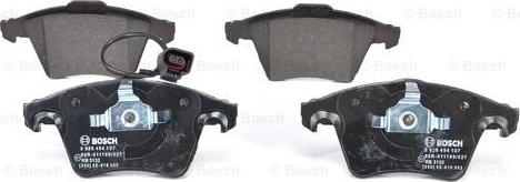 BOSCH 0 986 494 107 - Гальмівні колодки, дискові гальма autozip.com.ua