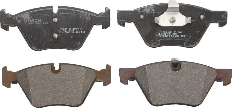 BOSCH 0 986 494 118 - Гальмівні колодки, дискові гальма autozip.com.ua