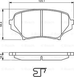 BOSCH 0 986 494 188 - Гальмівні колодки, дискові гальма autozip.com.ua