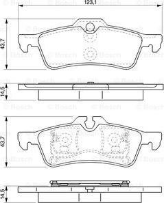 BOSCH 0 986 494 130 - Гальмівні колодки, дискові гальма autozip.com.ua