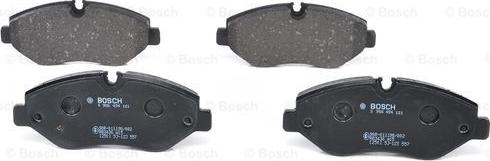 BOSCH 0 986 494 121 - Гальмівні колодки, дискові гальма autozip.com.ua