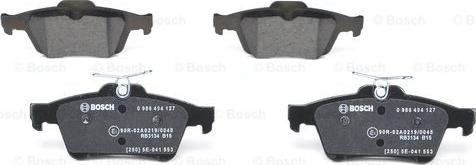 BOSCH 0 986 494 127 - Гальмівні колодки, дискові гальма autozip.com.ua