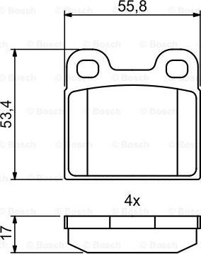 BOSCH 0 986 494 847 - Гальмівні колодки, дискові гальма autozip.com.ua