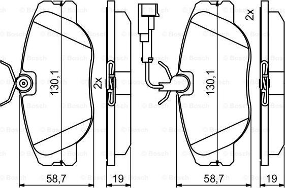 BOSCH 0 986 494 851 - Гальмівні колодки, дискові гальма autozip.com.ua