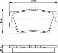 BOSCH 0 986 494 346 - Гальмівні колодки, дискові гальма autozip.com.ua