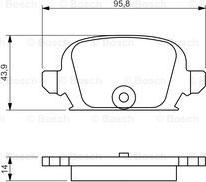 BOSCH 0 986 494 340 - Гальмівні колодки, дискові гальма autozip.com.ua