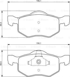 BOSCH 0 986 494 361 - Гальмівні колодки, дискові гальма autozip.com.ua