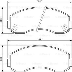 BOSCH 0 986 494 314 - Гальмівні колодки, дискові гальма autozip.com.ua