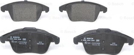 BOSCH 0 986 494 324 - Гальмівні колодки, дискові гальма autozip.com.ua