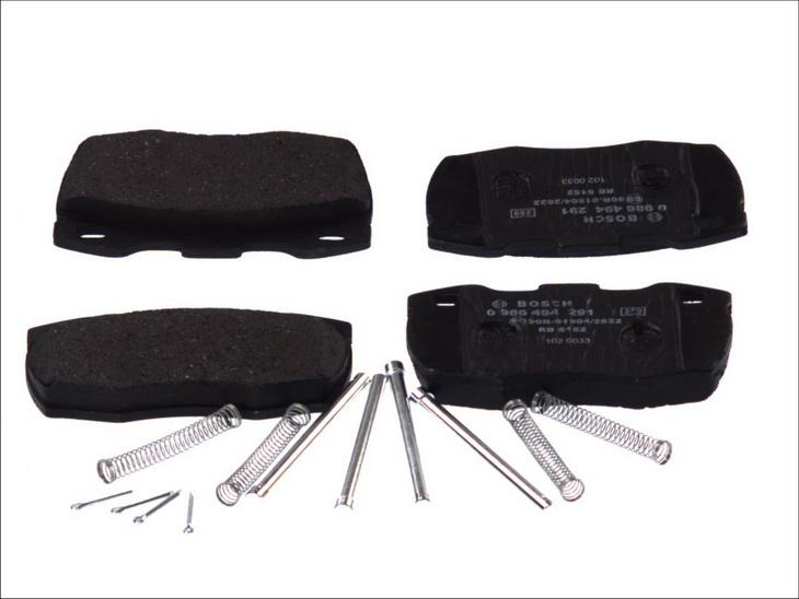 BOSCH 0 986 494 291 - Гальмівні колодки, дискові гальма autozip.com.ua
