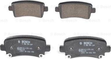 BOSCH 0 986 494 297 - Гальмівні колодки, дискові гальма autozip.com.ua