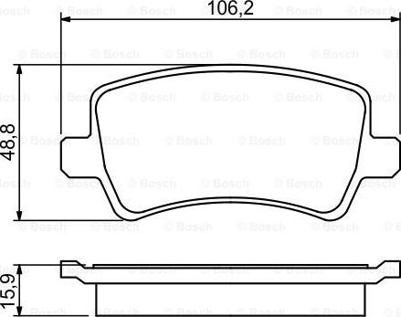 BOSCH 0 986 494 248 - Гальмівні колодки, дискові гальма autozip.com.ua