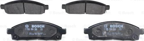 BOSCH 0 986 494 268 - Гальмівні колодки, дискові гальма autozip.com.ua