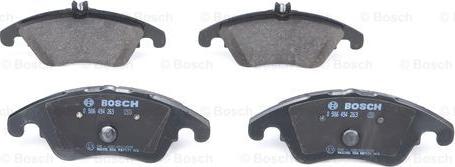 BOSCH 0 986 494 263 - Гальмівні колодки, дискові гальма autozip.com.ua