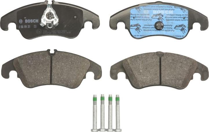 BOSCH 0 986 494 201 - Гальмівні колодки, дискові гальма autozip.com.ua