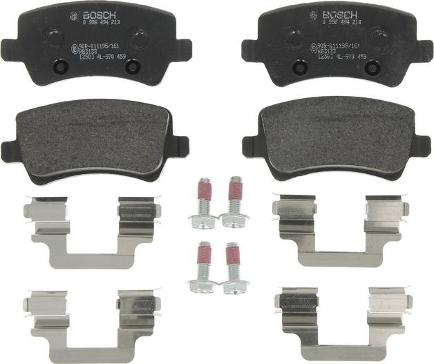 BOSCH 0 986 494 213 - Гальмівні колодки, дискові гальма autozip.com.ua
