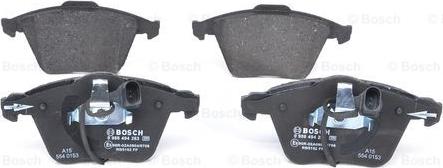 BOSCH 0 986 494 283 - Гальмівні колодки, дискові гальма autozip.com.ua