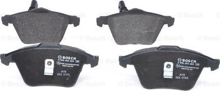 BOSCH 0 986 494 283 - Гальмівні колодки, дискові гальма autozip.com.ua