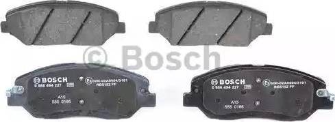 BOSCH 0 986 AB1 280 - Гальмівні колодки, дискові гальма autozip.com.ua