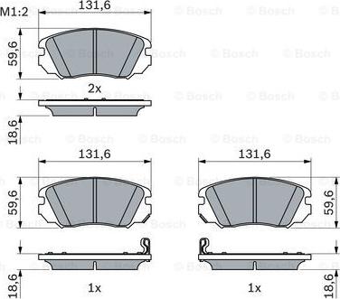 BOSCH 0 986 494 279 - Колодка торм. диск. OPEL INSIGNIA 1.6-2.8 08-.SAAB 9-5 2.0TTID 10- передн. пр-во Bosch autozip.com.ua