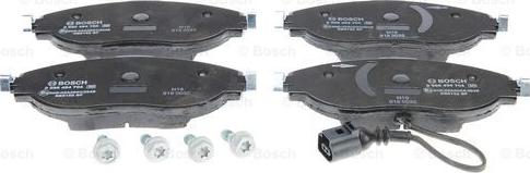 BOSCH 0 986 494 704 - Гальмівні колодки, дискові гальма autozip.com.ua