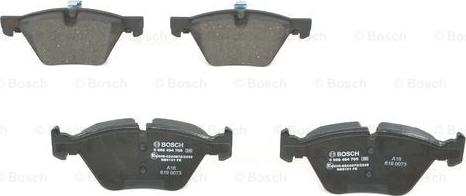 BOSCH 0 986 494 705 - Гальмівні колодки, дискові гальма autozip.com.ua