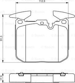 BOSCH 0 986 494 701 - Гальмівні колодки, дискові гальма autozip.com.ua