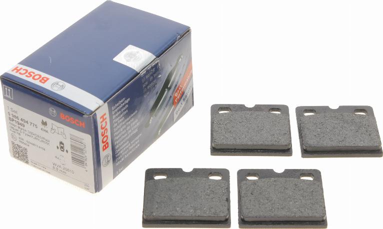 BOSCH 0 986 494 775 - Гальмівні колодки, дискові гальма autozip.com.ua