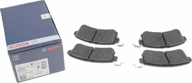 BOSCH 0 986 494 778 - Гальмівні колодки, дискові гальма autozip.com.ua