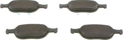 BOSCH 0 986 495 066 - Гальмівні колодки, дискові гальма autozip.com.ua