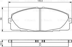 BOSCH 0 986 495 152 - Гальмівні колодки, дискові гальма autozip.com.ua