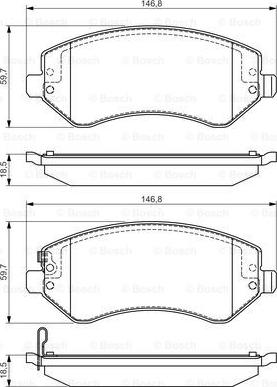 BOSCH 0 986 495 117 - Гальмівні колодки, дискові гальма autozip.com.ua