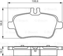 BOSCH 0 986 495 348 - Гальмівні колодки, дискові гальма autozip.com.ua