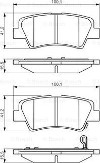 BOSCH 0 986 495 351 - Комплект гальмівних колодок  - дискові autozip.com.ua