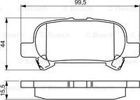 BOSCH 0 986 495 322 - Гальмівні колодки, дискові гальма autozip.com.ua