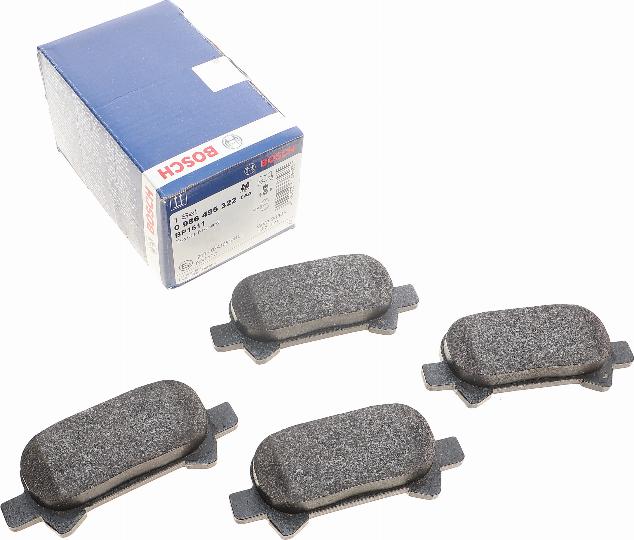 BOSCH 0 986 495 322 - Гальмівні колодки, дискові гальма autozip.com.ua