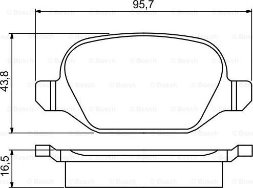 BOSCH 0 986 495 291 - Гальмівні колодки, дискові гальма autozip.com.ua