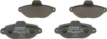 BOSCH 0 986 495 255 - Гальмівні колодки, дискові гальма autozip.com.ua