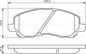 BOSCH 0 986 495 253 - Гальмівні колодки, дискові гальма autozip.com.ua