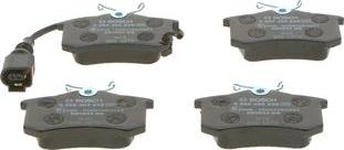 BOSCH 0 986 495 239 - Гальмівні колодки, дискові гальма autozip.com.ua
