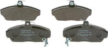 BOSCH 0 986 495 233 - Гальмівні колодки, дискові гальма autozip.com.ua