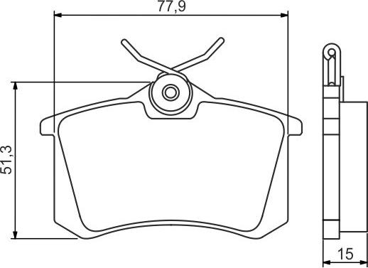 BOSCH 0 986 495 226 - Гальмівні колодки, дискові гальма autozip.com.ua