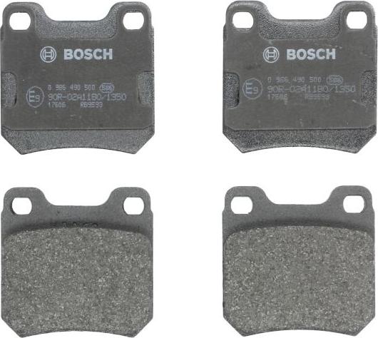 BOSCH 0 986 490 500 - Гальмівні колодки, дискові гальма autozip.com.ua