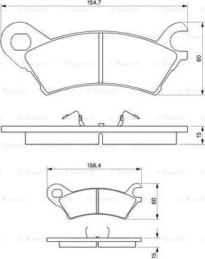 BOSCH 0 986 490 370 - Гальмівні колодки, дискові гальма autozip.com.ua