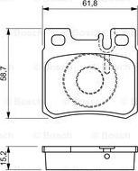 BOSCH 0 986 490 260 - Гальмівні колодки, дискові гальма autozip.com.ua