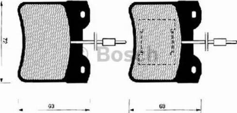 BOSCH 0 986 490 760 - Гальмівні колодки, дискові гальма autozip.com.ua