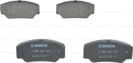 BOSCH 0 986 491 410 - Гальмівні колодки, дискові гальма autozip.com.ua