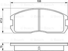 BOSCH 0 986 491 260 - Гальмівні колодки, дискові гальма autozip.com.ua